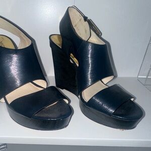 Michael Kors Navy BlueWedge Sandals